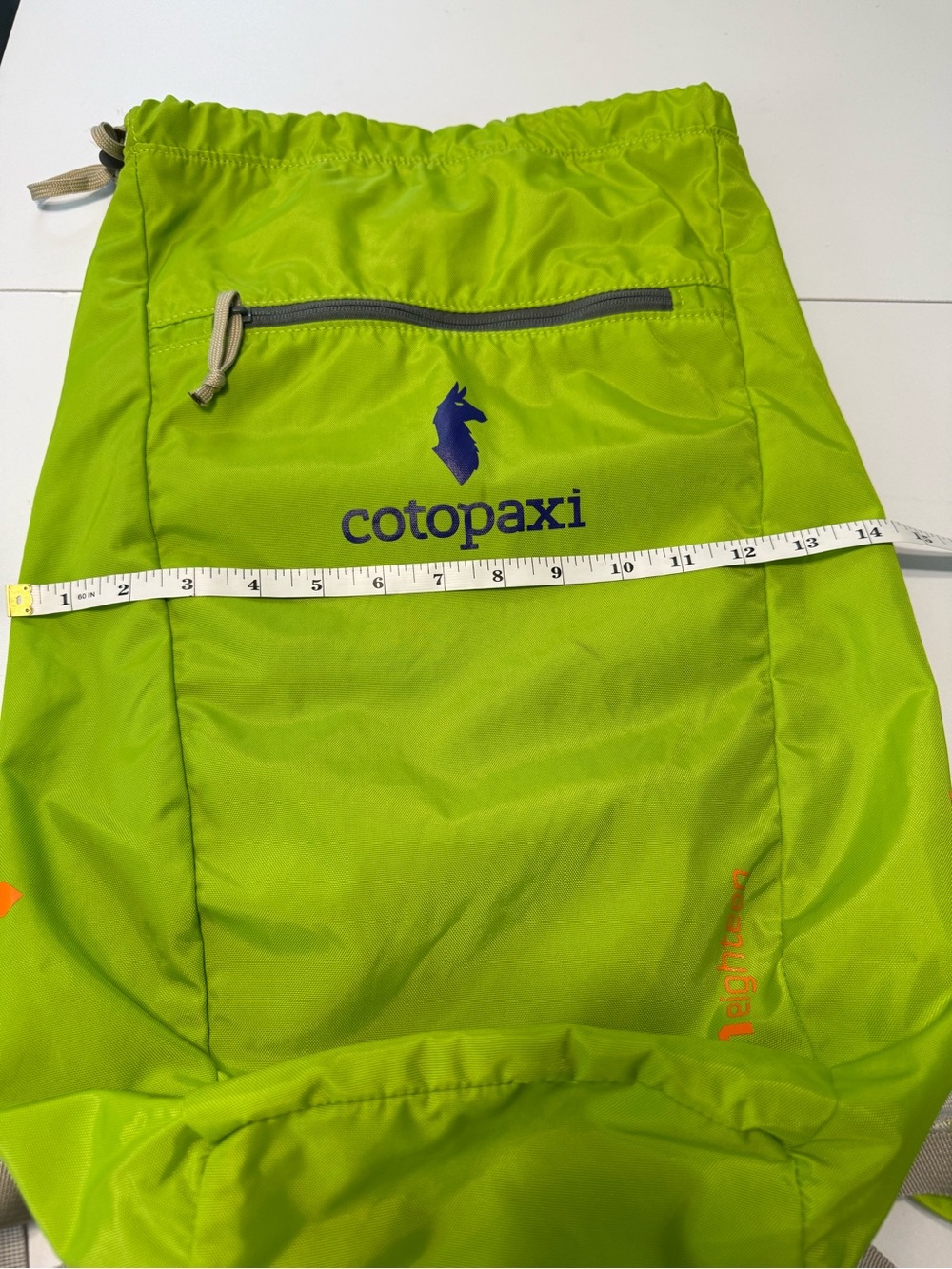Cotopaxi Luzon Eighteen Del Dia Hiking Backpack Drawstring Green 18L - Picture 10 of 13